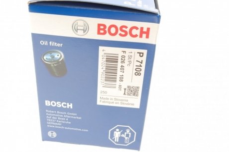 Фільтр масляний BOSCH F 026 407 108 (фото 1)