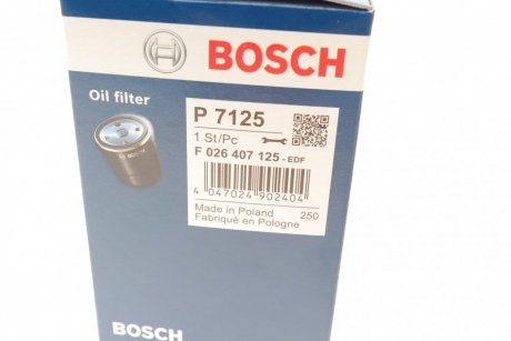 Фільтр масляний BOSCH F 026 407 125 (фото 1)