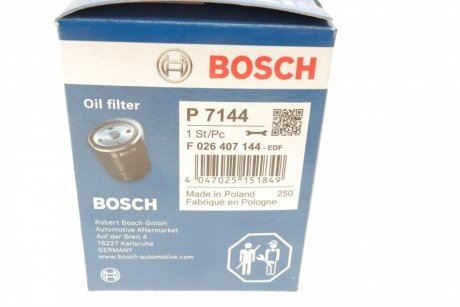 Фільтр масляний BOSCH F 026 407 144 (фото 1)