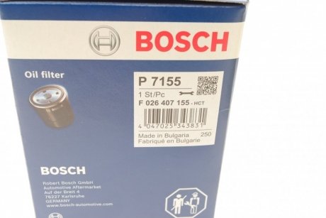 Фільтр масляний BOSCH F 026 407 155 (фото 1)