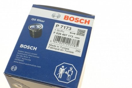 Фільтр масляний BOSCH F 026 407 173 (фото 1)