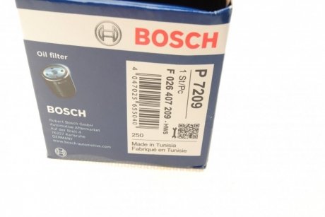 Фільтр масляний BOSCH F 026 407 209 (фото 1)