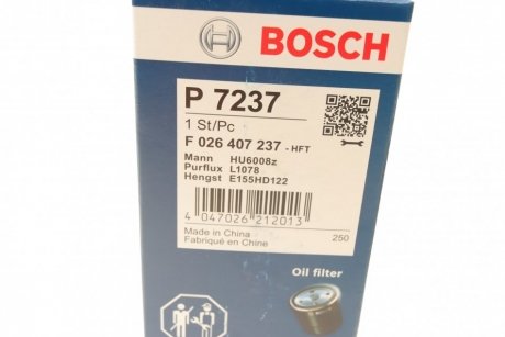 Фільтр масляний BOSCH F 026 407 237 (фото 1)