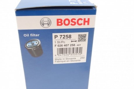 Фільтр масляний BOSCH F 026 407 258 (фото 1)