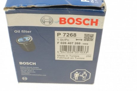 Фільтр масляний BOSCH F 026 407 268 (фото 1)