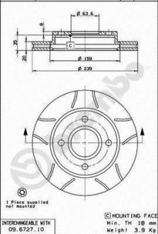 Гальмівні диски BREMBO 09672777 (фото 1)