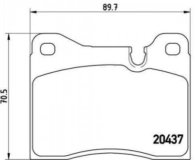 Гальмівні колодки дискові BREMBO P06 002 (фото 1)