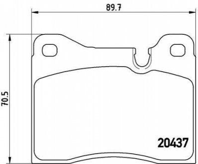 Гальмівні колодки дискові BREMBO P06 003 (фото 1)