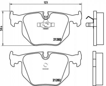 Гальмівні колодки дискові BREMBO P06 016 (фото 1)