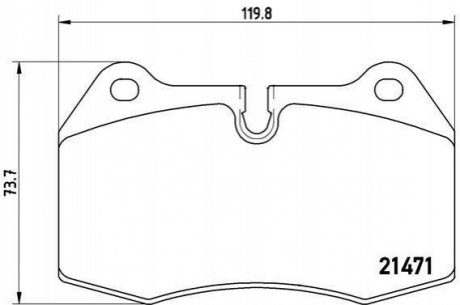 Гальмівні колодки дискові BREMBO P06 018 (фото 1)