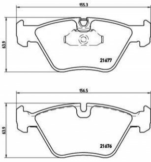 Гальмівні колодки дискові BREMBO P06 022 (фото 1)