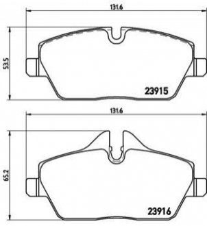 Гальмівні колодки дискові BREMBO P 06 034 (фото 1)