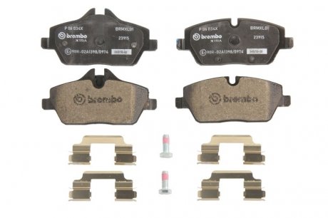 Гальмівні колодки, тюнінг BREMBO P 06 034X (фото 1)