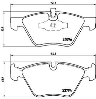 Гальмівні колодки, тюнінг BREMBO P 06 040X (фото 1)