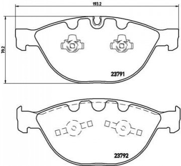 Гальмівні колодки дискові BREMBO P06 047 (фото 1)