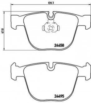 Гальмівні колодки дискові BREMBO P06 050 (фото 1)