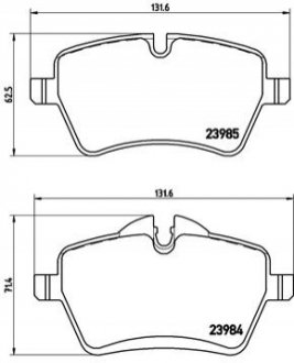 Гальмівні колодки, тюнінг BREMBO P 06 051X (фото 1)