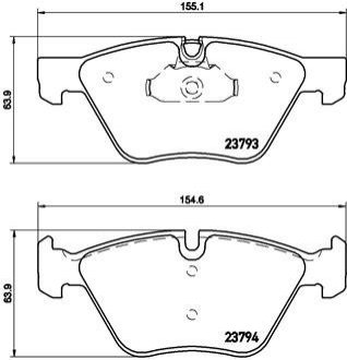 Колодки тормозные BREMBO P06 057 (фото 1)