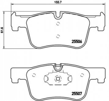 Гальмівні колодки, тюнінг BREMBO P 06 070X (фото 1)