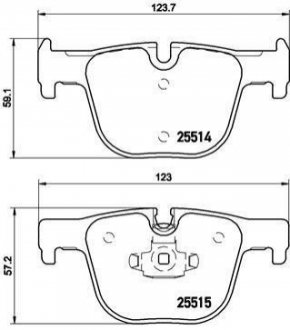 Гальмівні колодки дискові BREMBO P06 072 (фото 1)