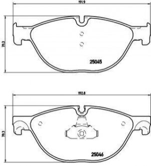 Колодки тормозные BREMBO P06 076 (фото 1)