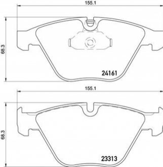 Гальмівні колодки дискові BREMBO P06 081 (фото 1)