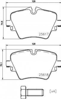 Гальмівні колодки дискові BREMBO P06 093 (фото 1)