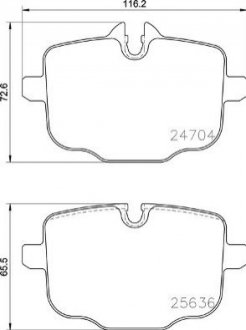 Гальмівні колодки дискові BREMBO P06 101 (фото 1)