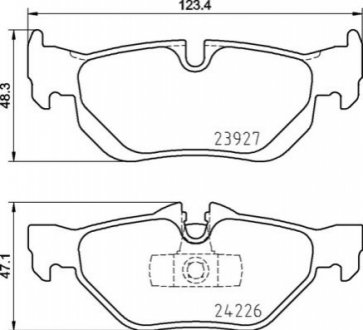 Гальмівні колодки дискові BREMBO P06 105 (фото 1)