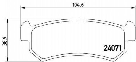 Гальмівні колодки дискові BREMBO P10 001 (фото 1)