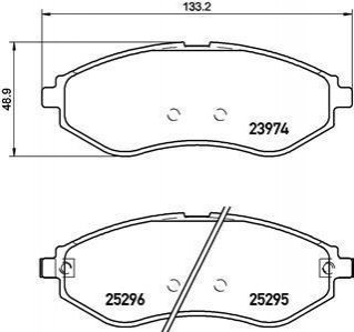 Гальмівні колодки дискові BREMBO P10 057 (фото 1)