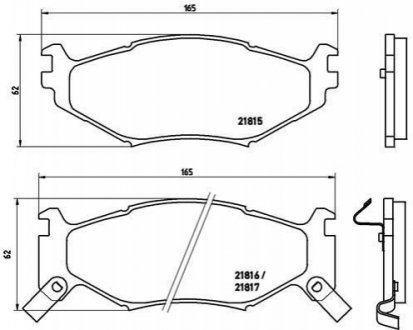 Гальмівні колодки дискові BREMBO P11 007 (фото 1)