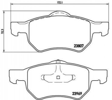 Гальмівні колодки дискові BREMBO P11 013 (фото 1)