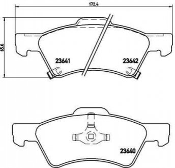 Гальмівні колодки дискові BREMBO P11 015 (фото 1)