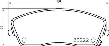 Гальмівні колодки дискові BREMBO P11041 (фото 1)