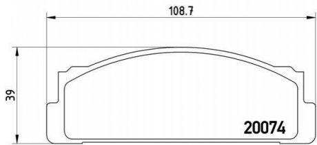 Гальмівні колодки дискові BREMBO P23 002 (фото 1)