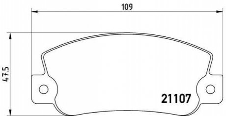 Гальмівні колодки дискові BREMBO P23 032 (фото 1)