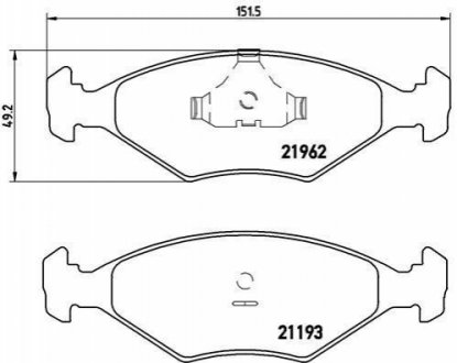 Гальмівні колодки дискові BREMBO P23 055 (фото 1)