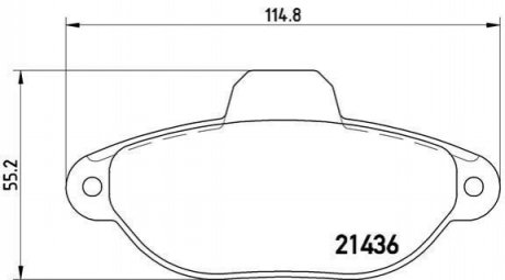 Гальмівні колодки дискові BREMBO P23 060 (фото 1)