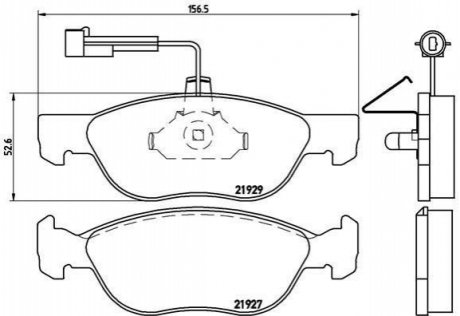 Гальмівні колодки дискові BREMBO P23 071 (фото 1)