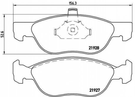 Гальмівні колодки дискові BREMBO P23 081 (фото 1)