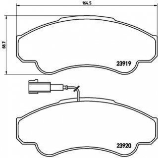 Гальмівні колодки дискові BREMBO P23 092 (фото 1)