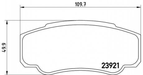 Гальмівні колодки дискові BREMBO P23 093 (фото 1)