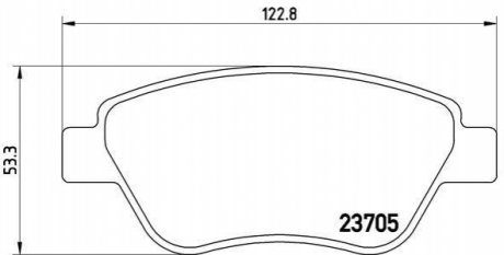 Гальмівні колодки дискові BREMBO P23 099 (фото 1)