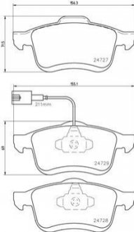 Гальмівні колодки дискові BREMBO P23 130 (фото 1)