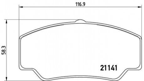 Гальмівні колодки дискові BREMBO P24 023 (фото 1)