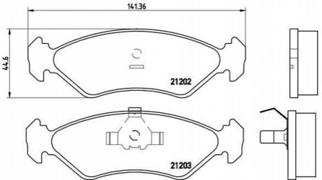 Гальмівні колодки дискові BREMBO P24 028 (фото 1)