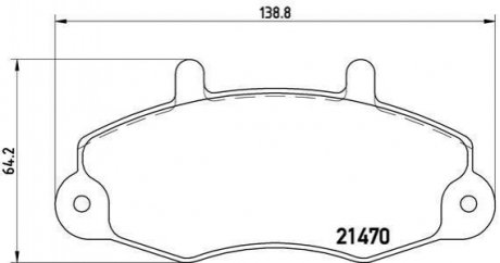 Гальмівні колодки дискові BREMBO P24 032 (фото 1)