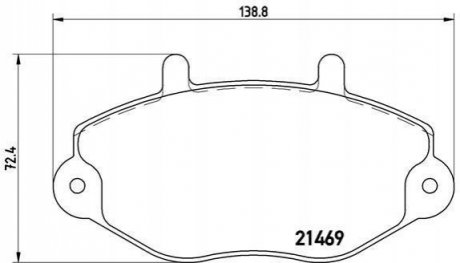 Гальмівні колодки дискові BREMBO P24 033 (фото 1)