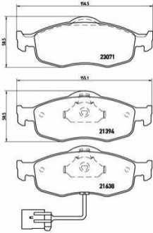 Гальмівні колодки дискові BREMBO P24 034 (фото 1)